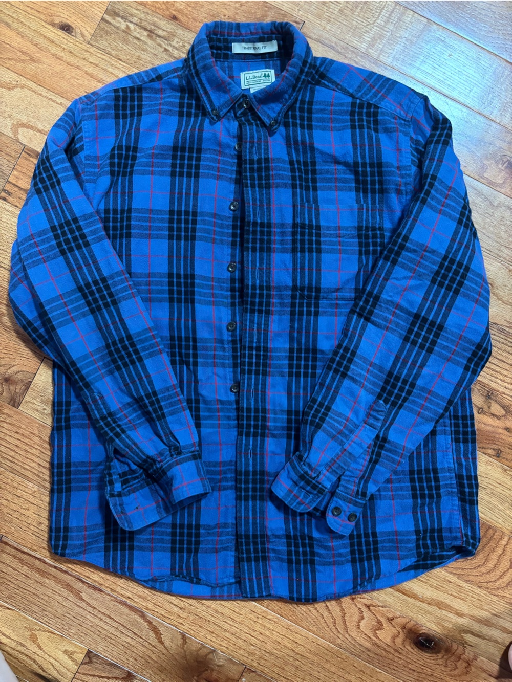 LL Bean Scotch Plaid Button up